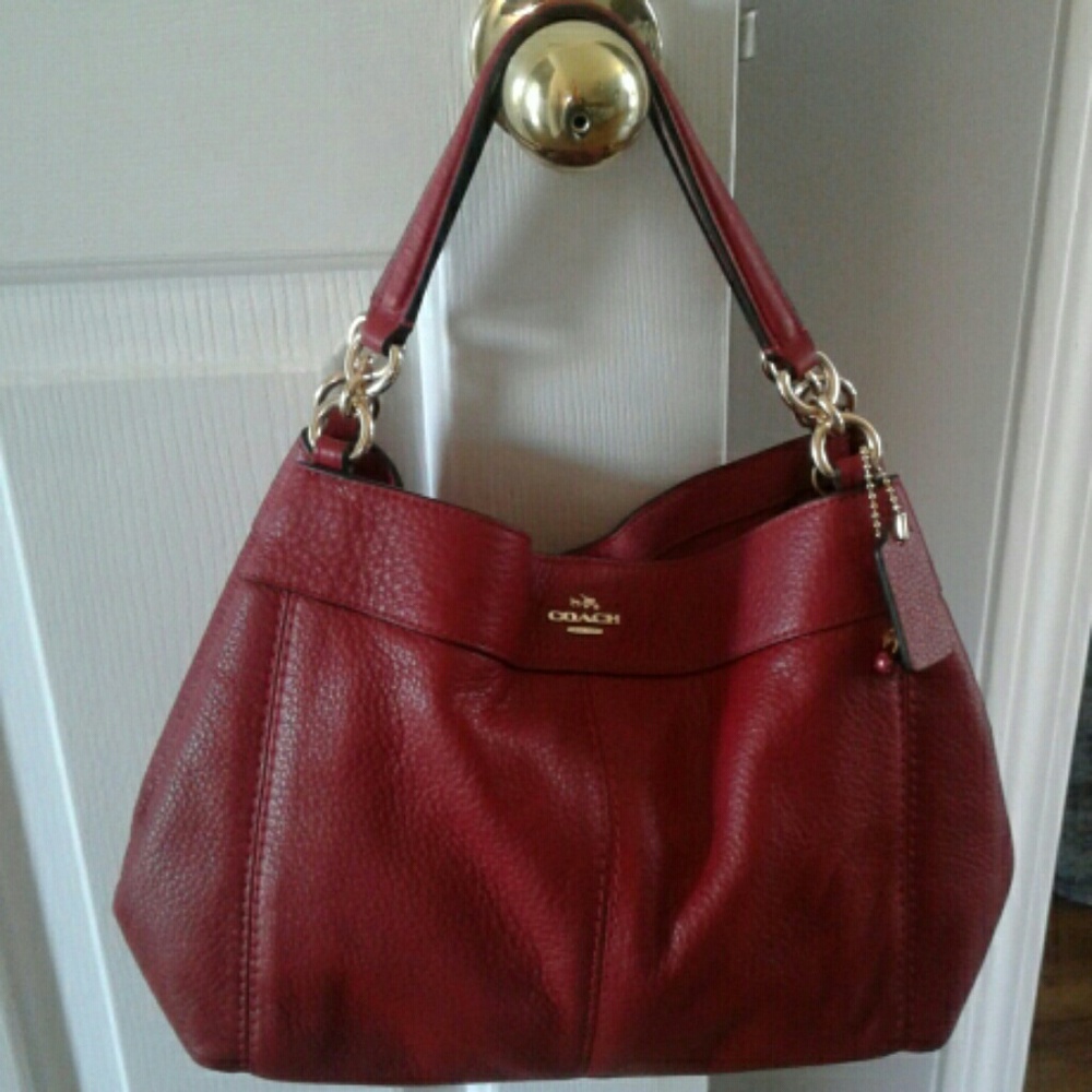 Coach small Lexy shoulder bag with free charm